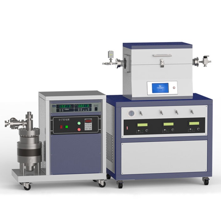 High vacuum 1200℃ single zone CVD tube furnace for preparation of graphene