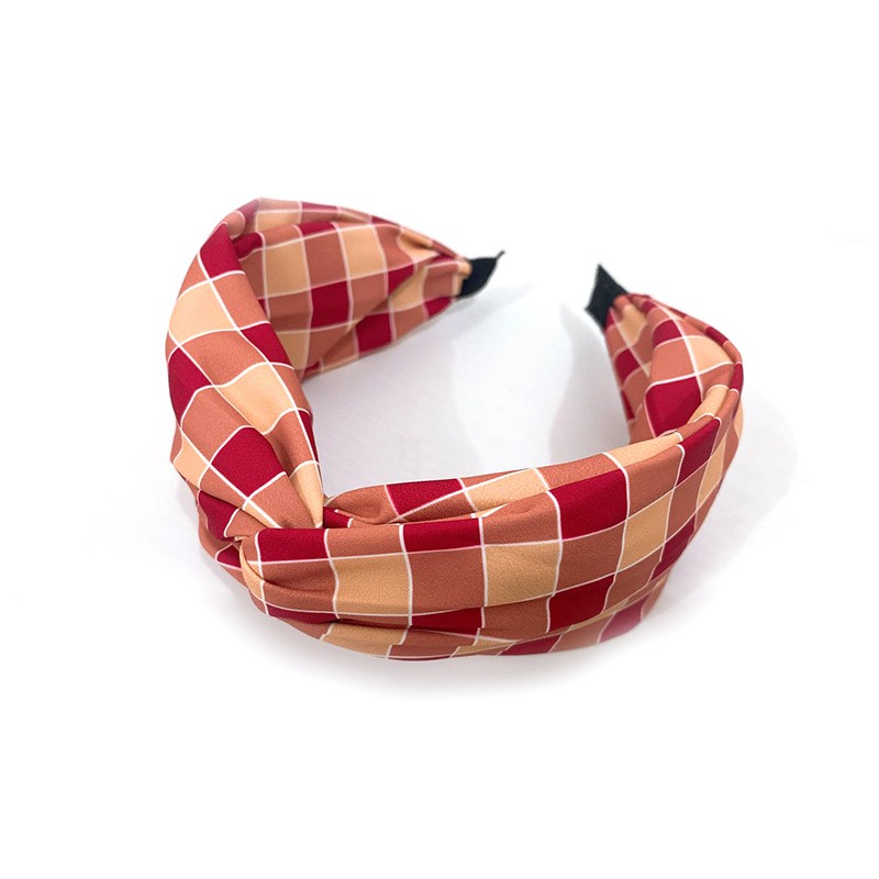 Lady's fitting small square cross headband