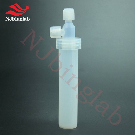 NJbinglab PFA impinger, corrosion resistant, 60ml, translucent for easy viewing