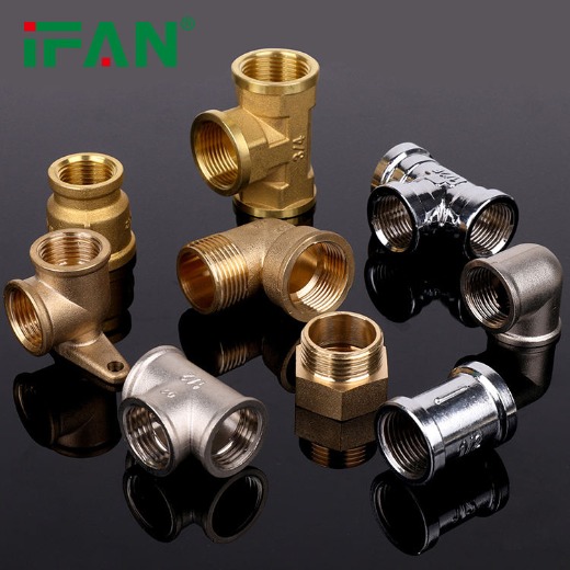 IFAN Customized 1/2" Brass Fitting Plumbing Brass Female Male Thread Pipe Fitting