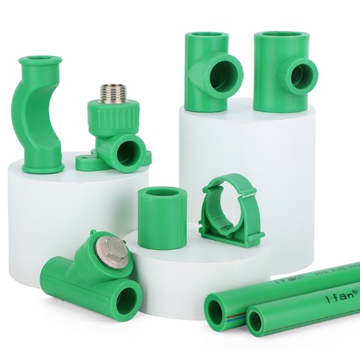 IFAN GB/T 18742 Cost-Efficiency PPR Fitting 20-125mm Green PN25 PPR Plumbing Fitting