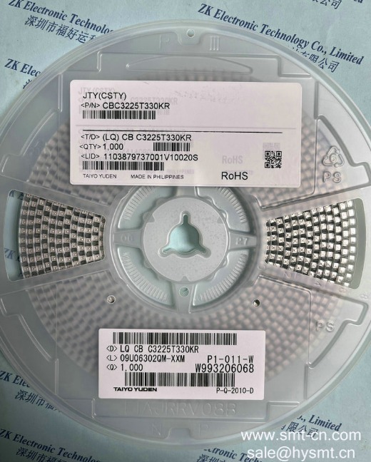 Inductor CBC3225T330KR TAIYO IND 33UH 10% 500MA 1210 M3225 SMD