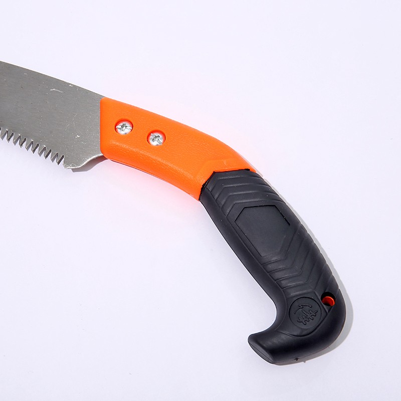 Curved saw with three side finishing and grinding teeth