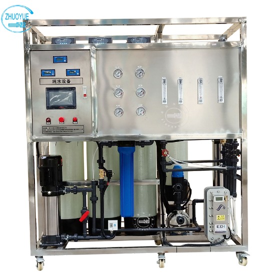 Double RO System+EDI System+Mixed Resin Ultra-pure Water Plant
