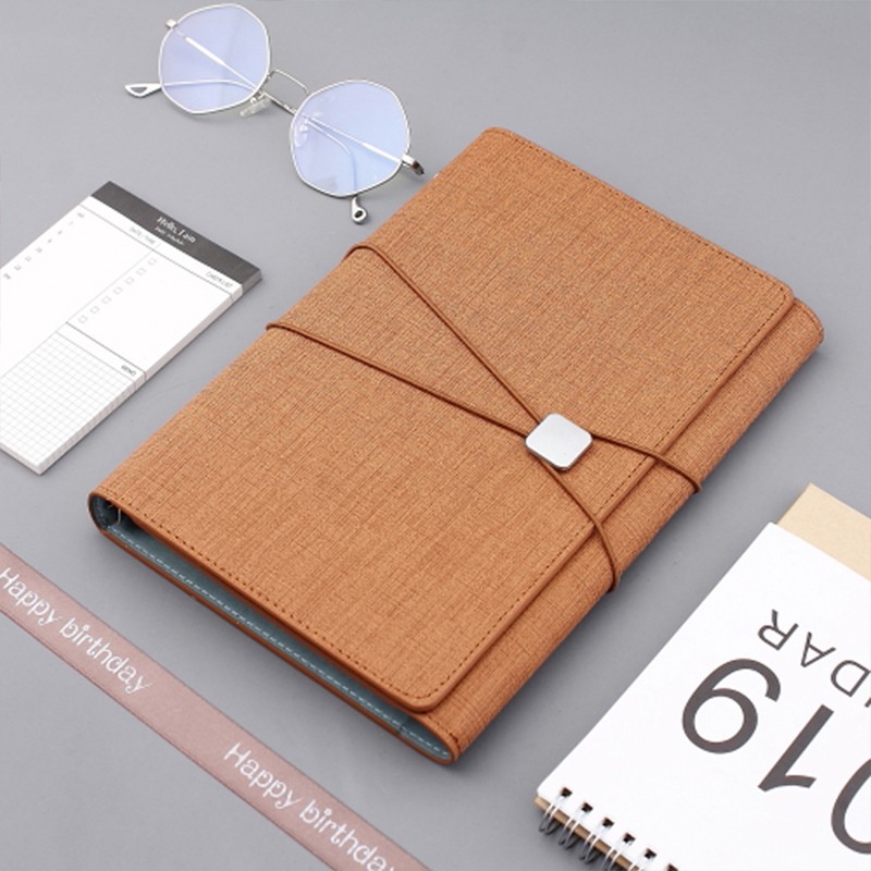 Hande Benci Creative Business A5 Loose-leaf Notebook 30% Fold Meeting Notebook Office Notebook Customized Enterprise LOGO Factory Direct sales