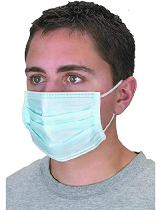 3 Ply Surgical Mask Pollution, Virus Protection Disposable Earloop Medical Face Masks (Pack Of 10) 