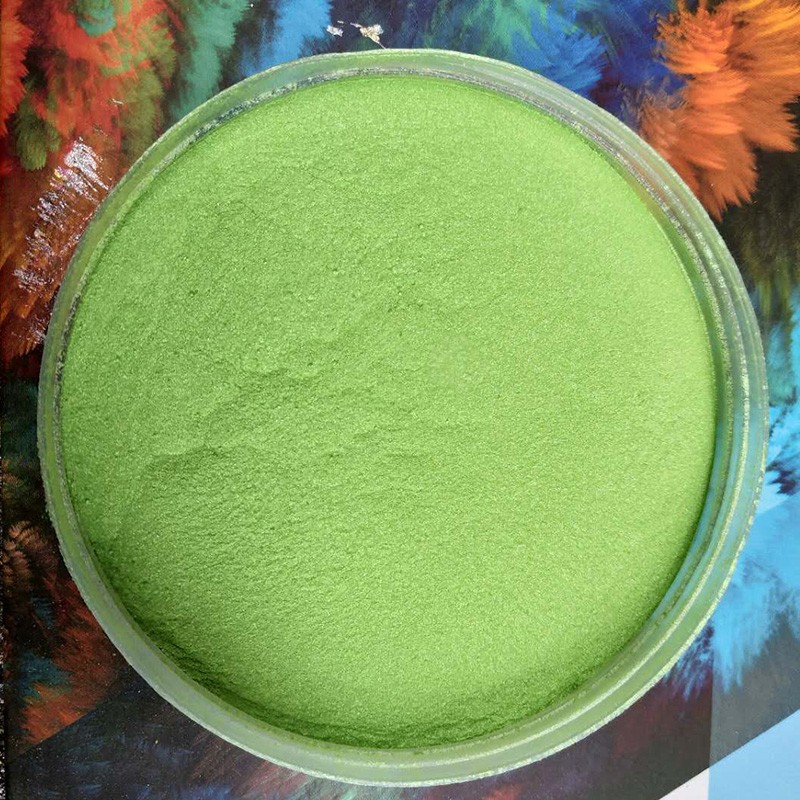 Natural mica industrial zone grade pearlite pigment leaves green