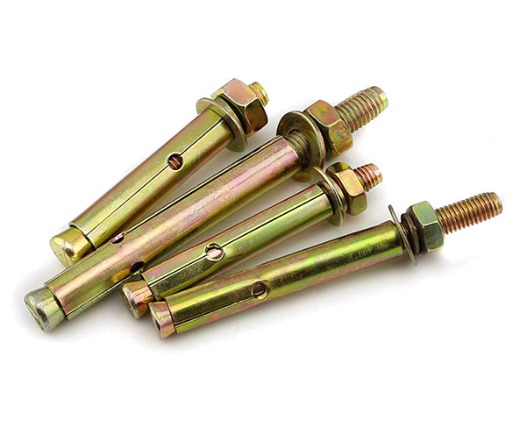 Expansion bolt with hole