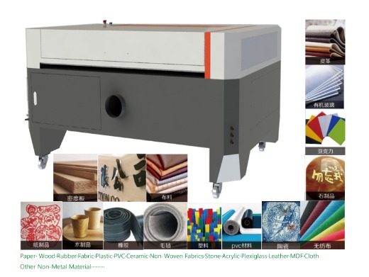 CO2 Acrylic Non Metal Laser Cutting Enagveing Machine