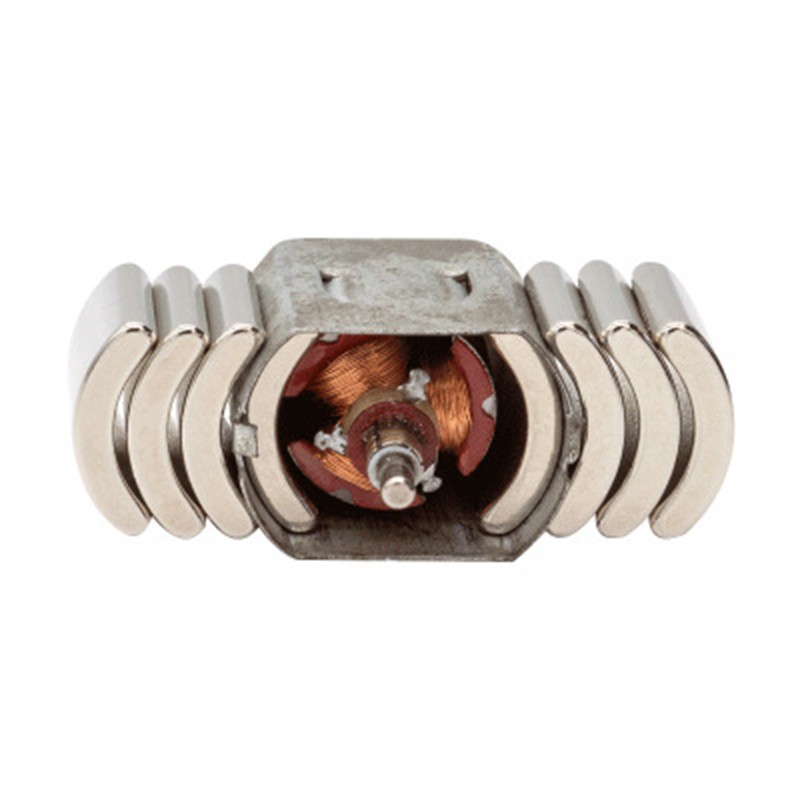 Ndfeb shaped special-shaped magnet Round step magnet with braided cross type magnet head