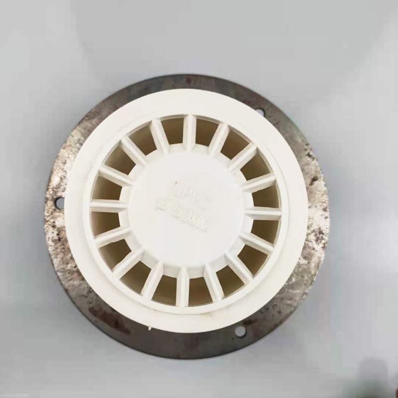 Jiangshan 75HS50PVC steel plastic embedded sleeve for construction engineering embedded balcony large floor drain 60 / box manufacturers direct sales