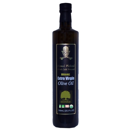 Organic Extra Virgin Olive Oil 750 ml Dorica Glass Bottle 