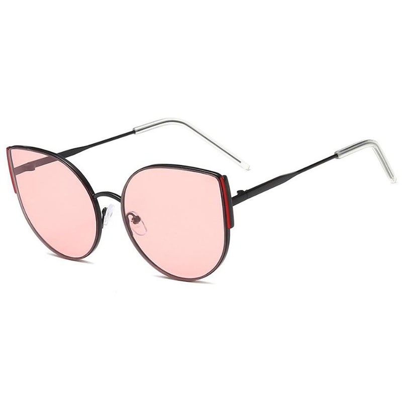 Instagram web celebrity same sunglasses cat eye trend big frame ocean piece sunglasses for men and women