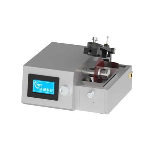 Desktop low-speed diamond cutting machine with three 4" precision blades
