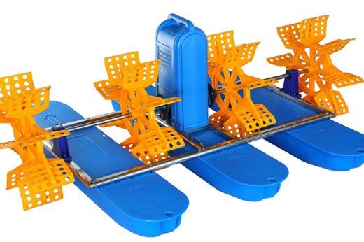 Two-Impeller paddle wheel aerator