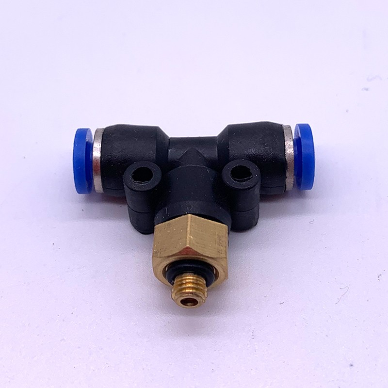 Pneumatic quick insert joint PB4-01/T tee, normal thread, 6-01/PB8-02/PB10-03 all 12-05