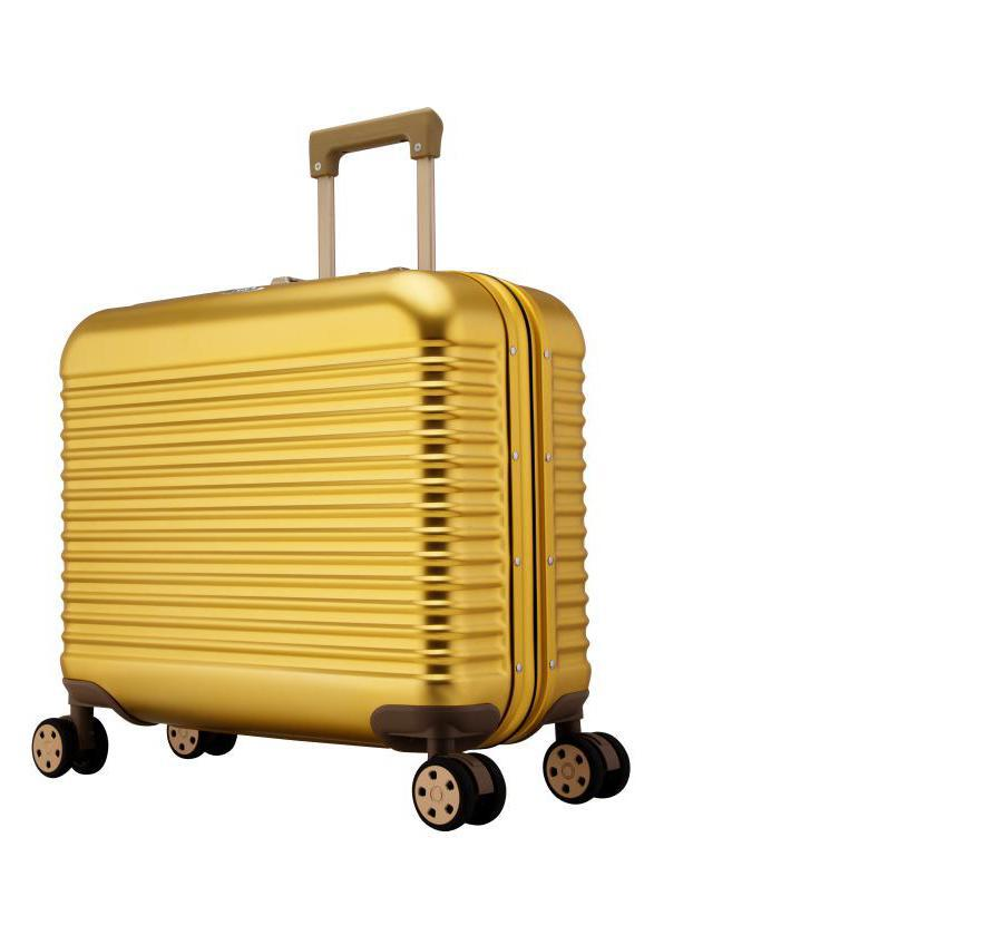 17 "silver one all-aluminum magnesium alloy commercial pull rod case suitcase organ bag