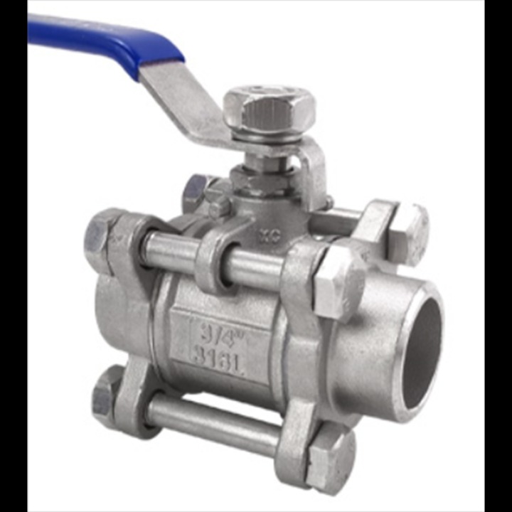Stainless steel three-piece welded ball valve Three-piece ball valve inner wire ball valve