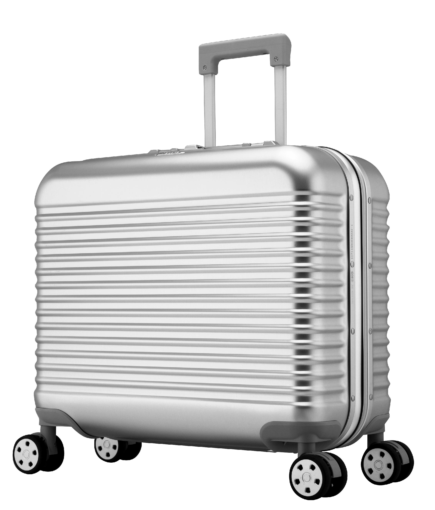 17 "silver one all-aluminum magnesium alloy commercial pull rod case suitcase organ bag