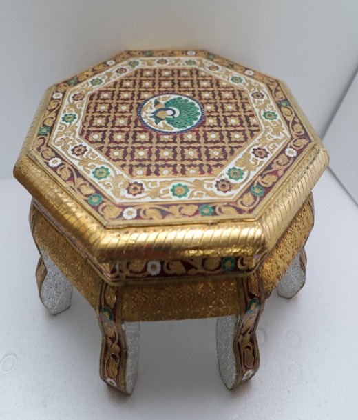 Eight Angle Peacock Design  Heavy Bajot