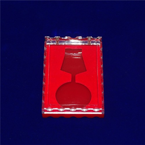 Gift 76*116 Crystal Commemorative Coin Gold and Silver Coin High Quality Business Gift Bag Box Plastic Gift Box