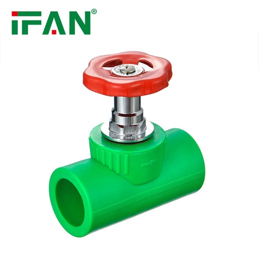 IFAN Heat Resistant Brass Insert PPR Pipe Fittings Quick Connect PPR Stop Valve 20-160MM Plastic PPR
