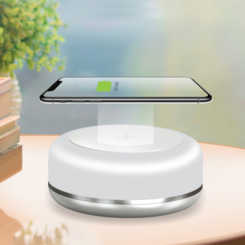 15W mobile phone smart wireless charging atmosphere light/mobile phone wireless charger + small night light
