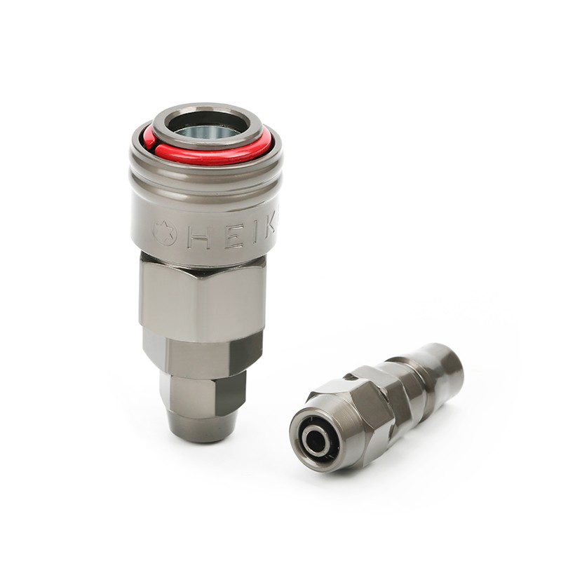 Pneumatic quick joint self-locking single hand type 20 series