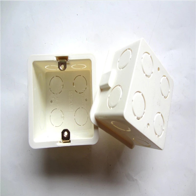 Jiangshan PVC junction box 86HS100 hidden box electrical pipe fittings home installation, site embedded