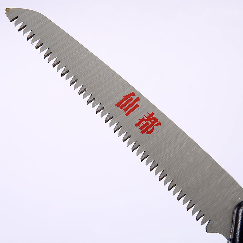Folding saw (iron handle) three side finishing and grinding teeth