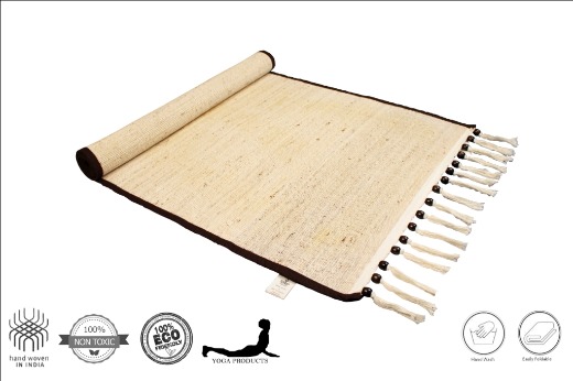 AMRITA - Banana Fiber Yoga Mat with Back Rubberized