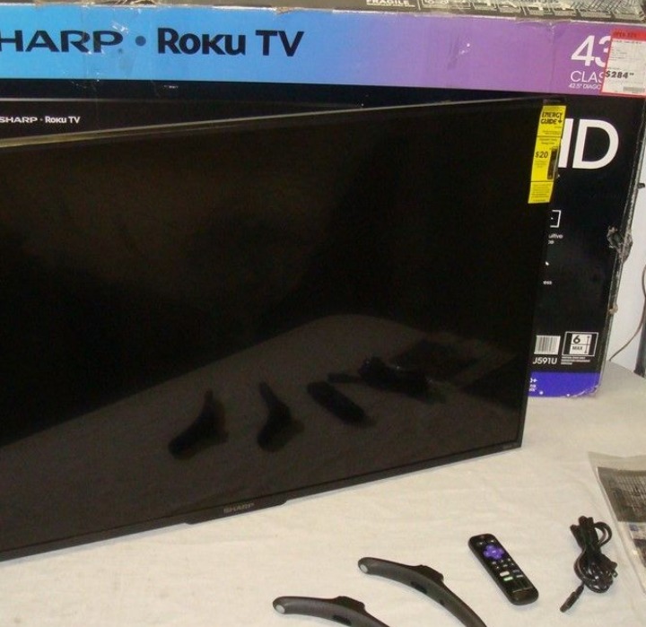 SHARP LC-43LBU591U ROKU 43IN CLASS LED 2160P 4K SMART UHDTV