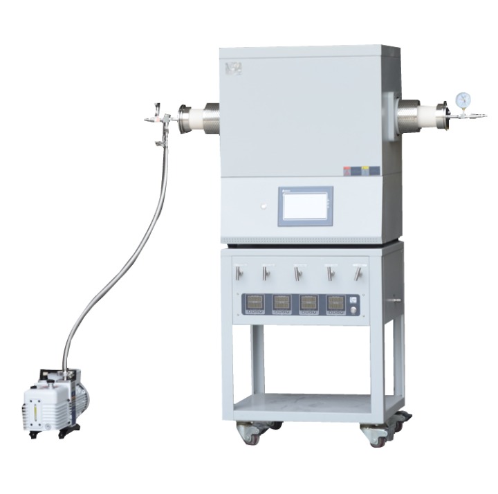 1700°C CVD tube furnace with four-channel gas mixer