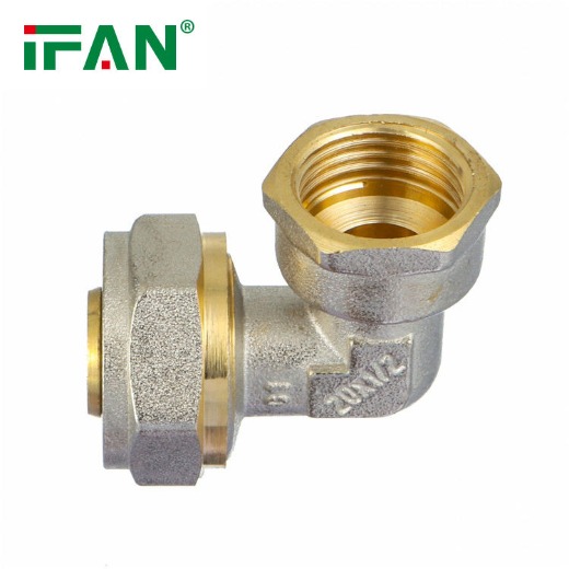 IFAN Free Sample PEX Fitting Silver And Brass Color PEX Pipes Compression Fitting