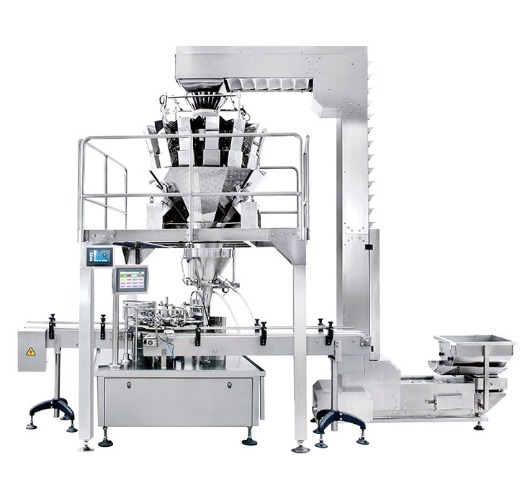 Fully Automatic Multihead Weigher Canning Weighing and Food Packing Machine