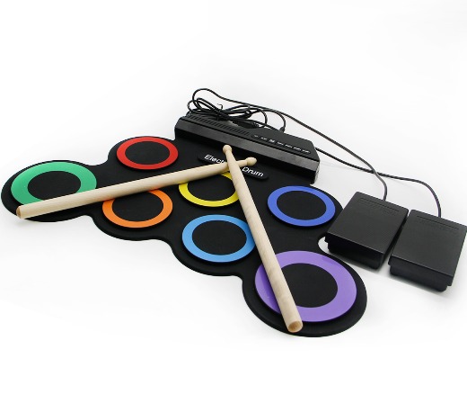 iword G3002R Colorful Portable Electronic Drum Set Without Speaker