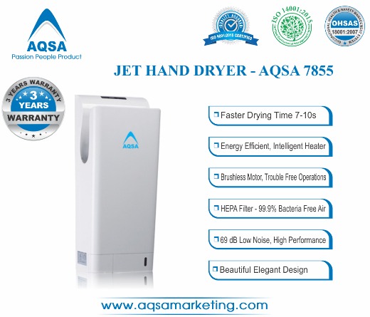 JET Hand Dryer (AQSA – 7855) 