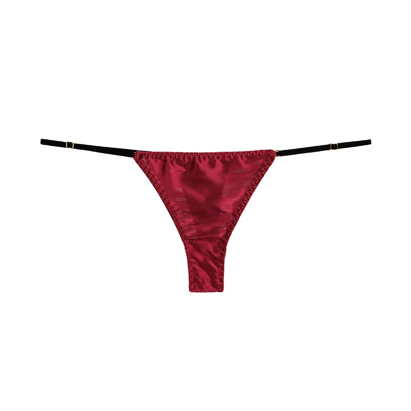 Ladies in summer and autumn, silk boxers are 100% silk, lace edge breathable, flat foot trousers are breathable