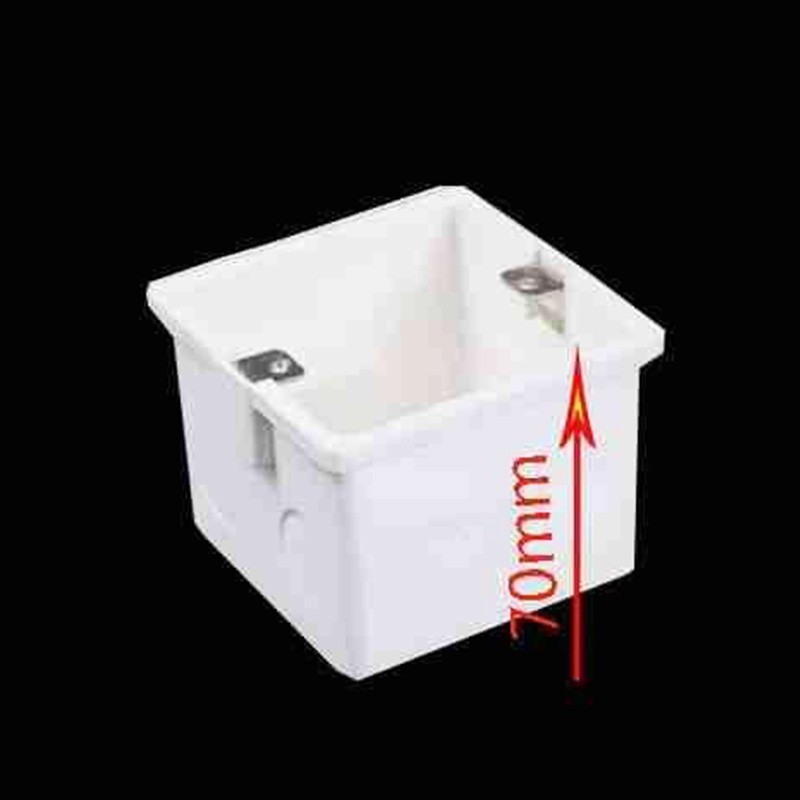 Jiangshan PVC junction box 86X70 hidden box electrical pipe fittings manufacturers direct home decoration, site embedded