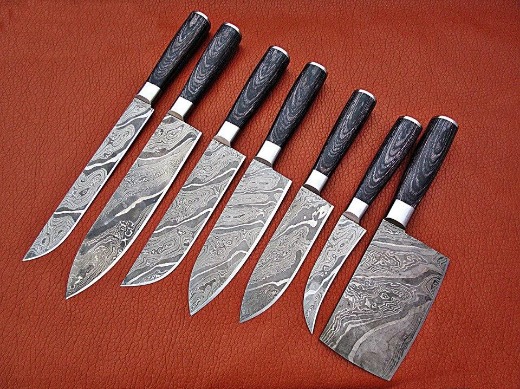 Chef / Kitchen knives set 7 Pieces
