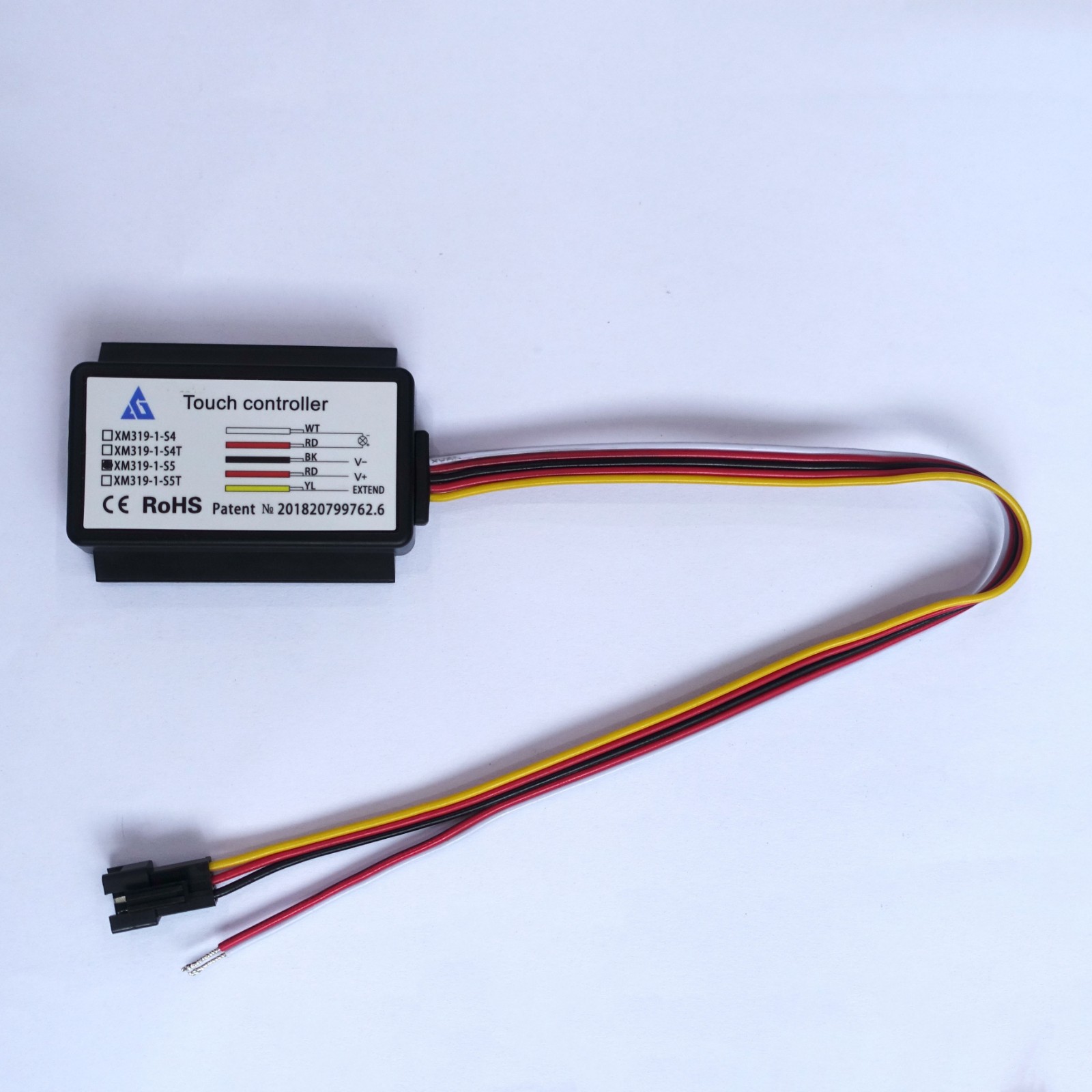 Single touch switch, bathroom mirror, cosmetic mirror induction touch switch