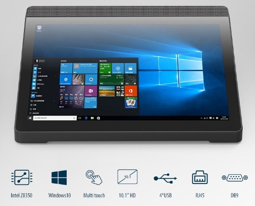 10.1 inch Windows 10 Z8350 tablet PC for printer POS education conference USB 2.0 USB 3.0 1*HDMI