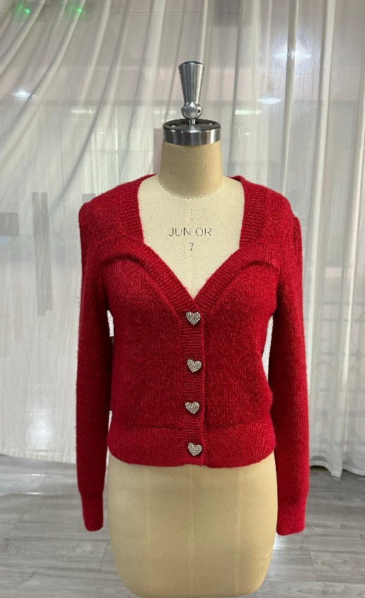 Sweater, knitwear, cardigan, women's top, cardigan, love twist