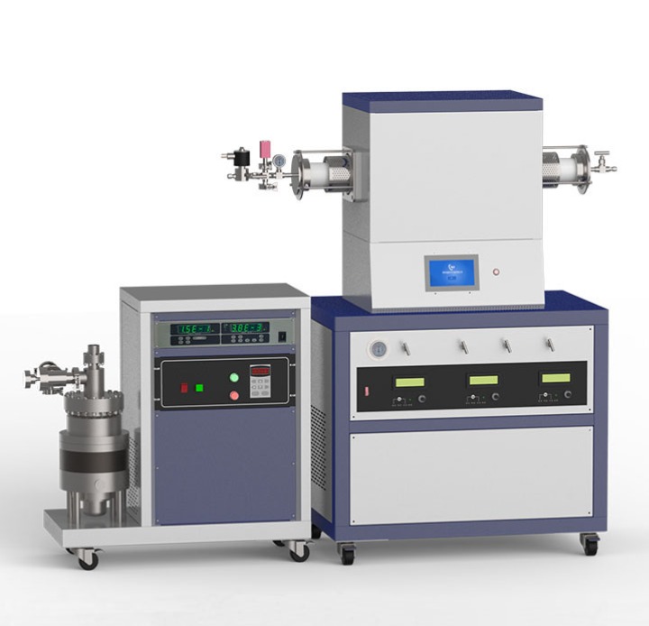 High vacuum 1500℃ single zone CVD tube furnace for high-temperature sintering