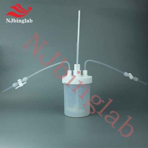 NJbinglab PFA micro reaction vessel, 1L, Directional processing