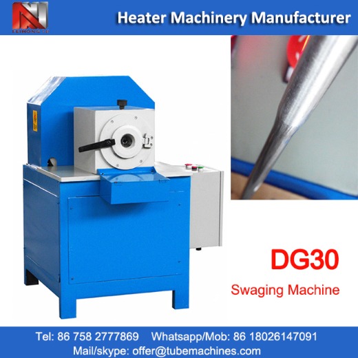 DG30 tube swaging machine for aluminum tube heaters