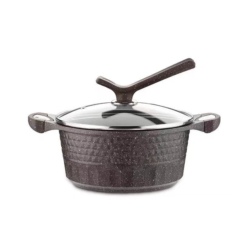 Soup pot thickened mai Rice stone steamer boil soup pot small pot domestic double ear cooking pot gas milk cooker special induction cooker