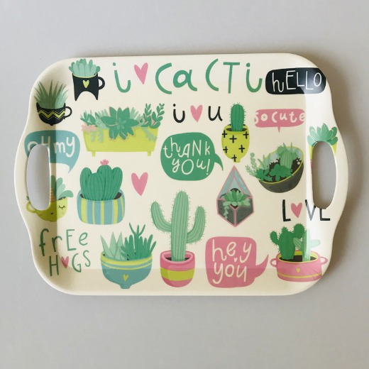 Coloful Reusable Eco Bamboo service tray bpa free