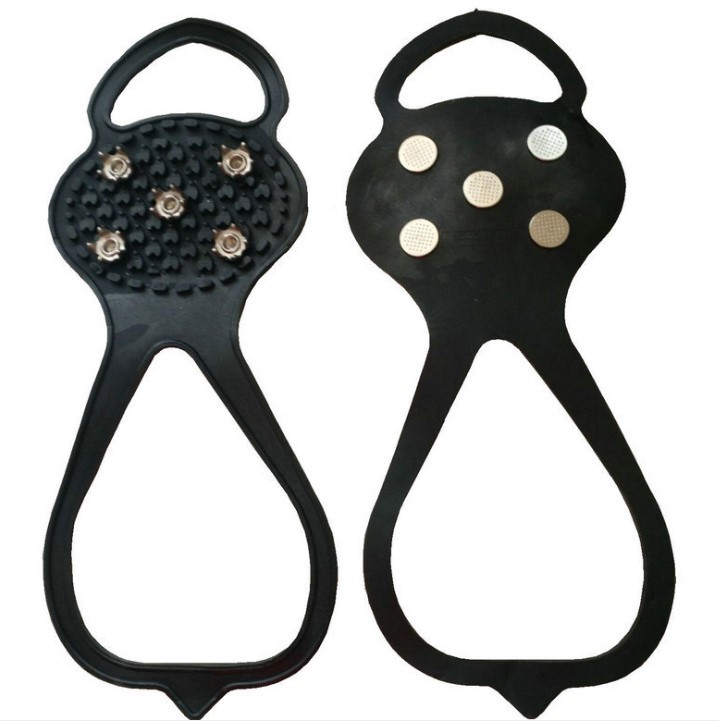 ZS tactics 5 Toothed gourd crampon snow snow non-slip shoe cover mountaineering snow claw environmental TPE material