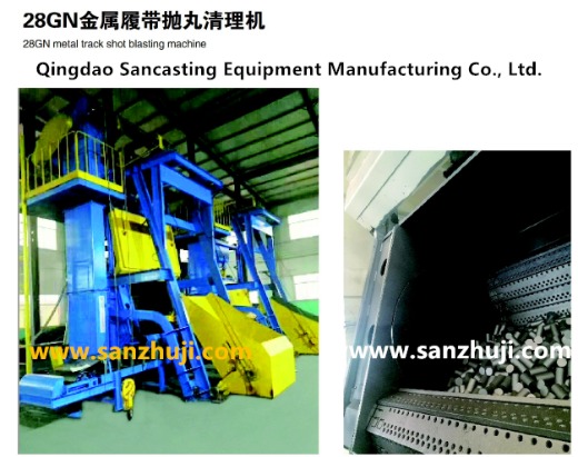 28GN metal track shot blasting machine